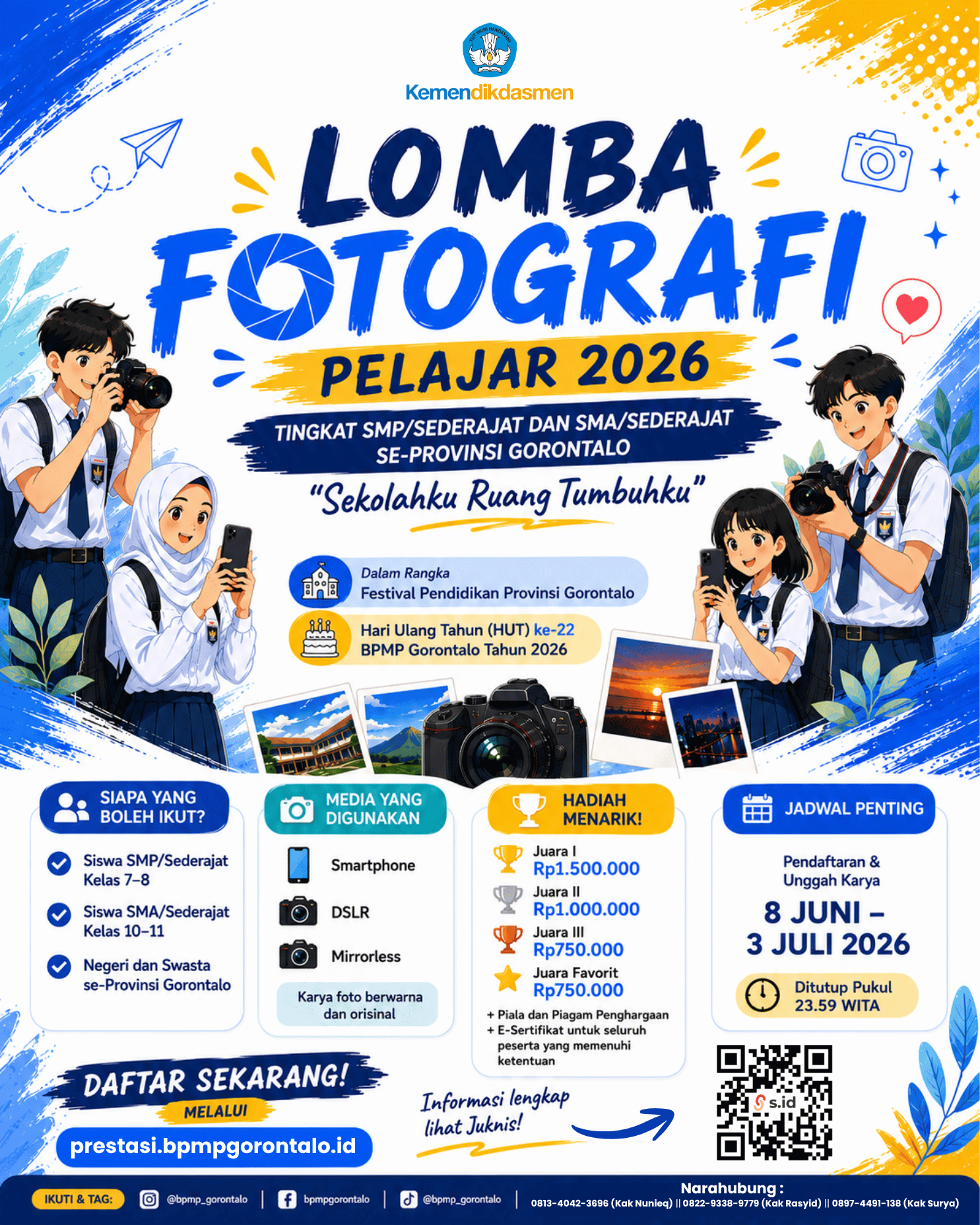 Poster Lomba Fotografi Pelajar se-Provinsi Gorontalo