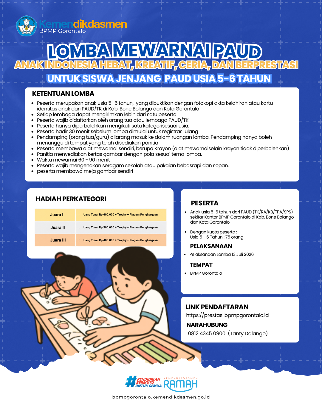 Poster Lomba Mewarnai Kategori Usia 5--6 Tahun
